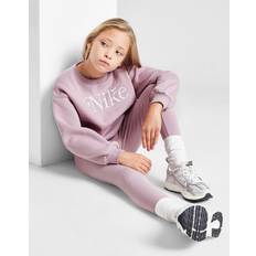 Round Tracksuits Children's Clothing Nike Girls Embroidered Shine Crew Tracksuit - Pink