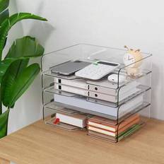 A4 size paper Shein 2 4pcs Stackable Letter Trays A4 Size
