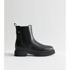 Boots New Look Chunky Chelsea Ankle Boot Vegan - Black