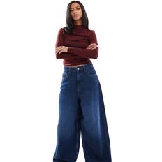Paulina Baggy Jeans Med Hög Midja - Mörkblå