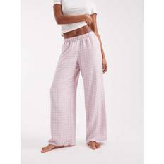 Flannel Underwear Hollister Super Baggy Flannel Graphic Detail Pyjama - Pink Check