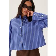 Yd Stripe Boxy Cropped Shirt - Blå