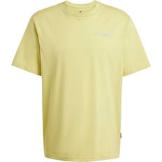 Adidas Gold T-shirts adidas Terrex Polygiene Graphic Loose Fit Crew Neck Short Sleeve T-Shirt - Light-Gold
