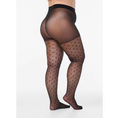 Zizzi Bukser & Shorts Zizzi Strømpebukser Tights 25 Den Hearts - Sort