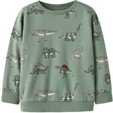 Name It Grøn Sweatshirts Name It Sweatshirt NMMNenean - Cognac/Grå/Grå/Grøn/Hvid