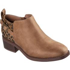 Adult Ankle Boots Skechers Wander Luxe Textile Heeled Ankle Boots - Brown