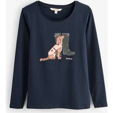 Barbour T-shirts Barbour Hedley L S T-Shirt Dame - Navy