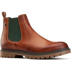 Rubber Chelsea Boots Base London Zinc Leather Chelsea Boots - Tan