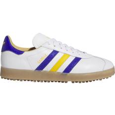 Adidas Gazelle Golf Shoes adidas Golf Originals Gazelle Spikeless Golf Shoes - White/Lucid Blue/Crew Yellow