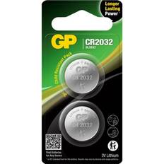 GP Batteries CR2032 Compatible 2-pack Silver
