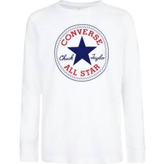 Converse Kid's Long Sleeve T-shirt Chuck Patch - White (866243-001)