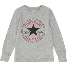 Converse Kid's Long Sleeve T-shirt Chuck Patch - Dark Grey Heather (866243-042)