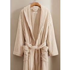 Yellow Robes Mango Two-Tone Striped Bathrobe - Yellow