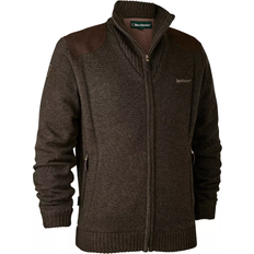 Brun - Jagt Overdele Deerhunter Carlisle Knitted Cardigan - Dark Elm
