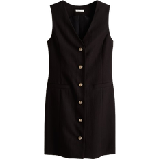 H&M Button Front Dress - Black
