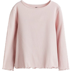 H&M Long Sleeved Jersey Top - Light Pink (1212699028)