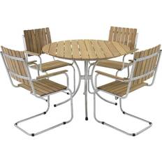 Rund Matgrupper Venture Design Holmsund Matgrupp, 1 Bord inkl. 4 Stolar