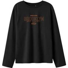 Name It Orange Overdele Name It Nkmlayton Ls Nreg Top Box Shirt - Orange/Sort