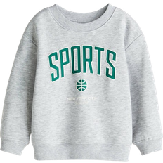 H&M Dreng Sports Sweatshirt - Lysegråmeleret