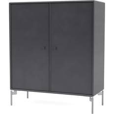 Montana Furniture Cover with Chrome Legs Coal Storage Cabinet 69.6x82.2cm