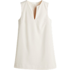 Short Dresses on sale H&M Twill Shift Dress - Cream
