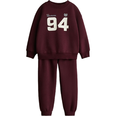 H&M Sweatshirt & Joggers Set 2-piece - Dark Red/94 (1296447006)