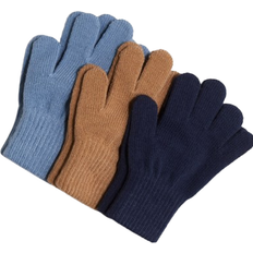 H&M Gloves 3-pack - Blue/Brown (1171338009)