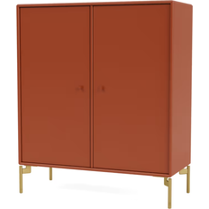 Orange Förvaringsskåp Montana Furniture Cover With Brass Legs Hyllor Hokkaido H 69.6 CM Förvaringsskåp 69.6x69.6cm