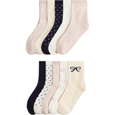 H&M Socks 10-pack - Light Pink/Bows (1268623007)