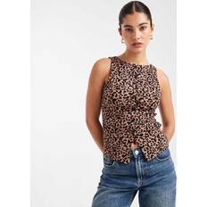 Outerwear New Look Jersey Waistcoat Leopard - Brown