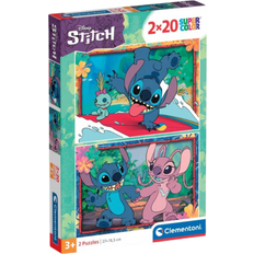 Barnpussel Klassiska pussel Clementoni Disney Stitch Puzzle 2x20pcs