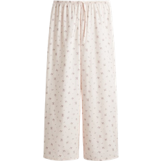 Blommiga Sovplagg H&M Puderrosa Blommig Pyjamasbyxa Bomull - Puderrosa