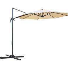 OutSunny Banana Parasol - Beige 300cm