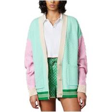 Adidas Dam Koftor adidas SS23 Adicolor 70s Retro Series Knitted Cardigan - Green