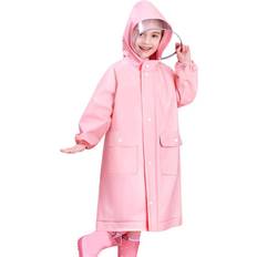 24-36M - Boys Rain Jackets Kids Raincoat Waterproof Lightweight Durable Jacket - Pink