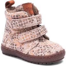 bisgaard Storm Lamb Leather Baby Shoes - Rose Flower