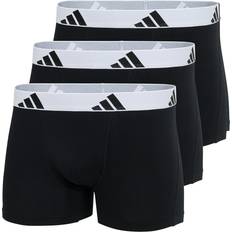Träningsplagg - Vita Kalsonger adidas Active Flex Cotton Trunks 3-Pack - White/Black