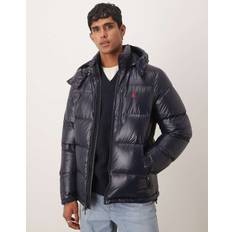 Herr - Vattentät Kläder på rea Polo Ralph Lauren Vinterjacka Gorham Glossy Down Jacket - Marinblå