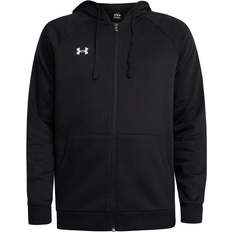 Under Armour Rival Fleece Men's Full-Zip Hoodie - Black/White