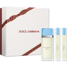 Dolce & Gabbana Gaveæsker på tilbud Dolce & Gabbana Light Blue Mini Trio Gift Set EdT 50ml + EdT 2x10ml