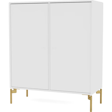 Messing Opbevaringsskabe Montana Furniture Cover White/Brass Storage Cabinet 70x70cm