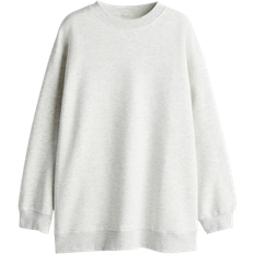 H&M Oversized Sweatshirt - Light Gray Melange