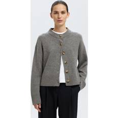 Selected Femme Cashmere Blend Cardigan Medium Grey