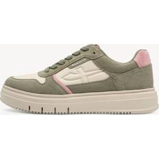 Tamaris Gröna Sneakers Tamaris Låg Sneaker Kitt - Oliv Rosa