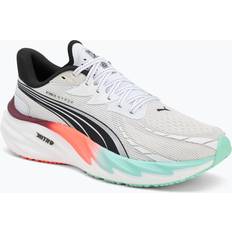 Puma Sport Shoes Puma Velocity Nitro 4 Running Shoes - White/Mint Melt/Glowing Red