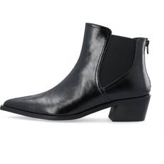 Blokhæl - Imiteret læder Chelsea boots Bianco Biablake Chelsea Boot Faux Leather Boots - Black