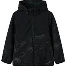 Name It Elastan Jakker Name It Funktionsjakke Alfa08 Softshell Jacket - Grå/Sort