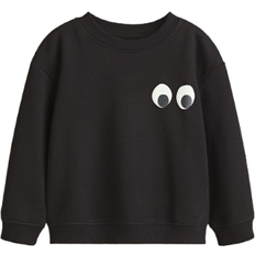 H&M Sweatshirt - Black/Eyes (1078507097)