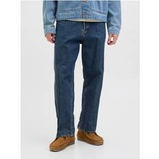 Boyfriend Jeans Jack & Jones Eddie Vintage Jeans Med Ledig Passform Blå