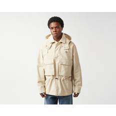 Fred Perry Bomull Ytterkläder Fred Perry Ljusbeige Jacka Med Huva - Naturlig